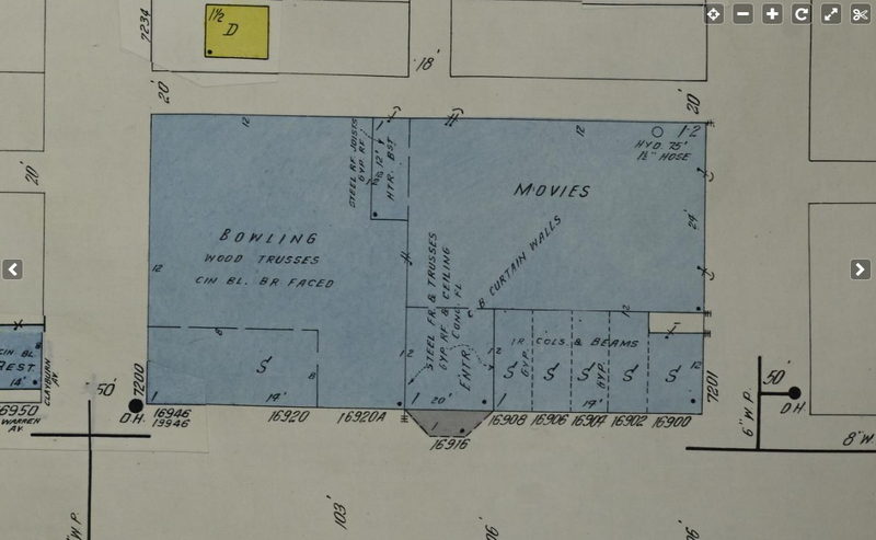 Gigis block 1950 from Michael Boettcher Warren Theatre, Detroit